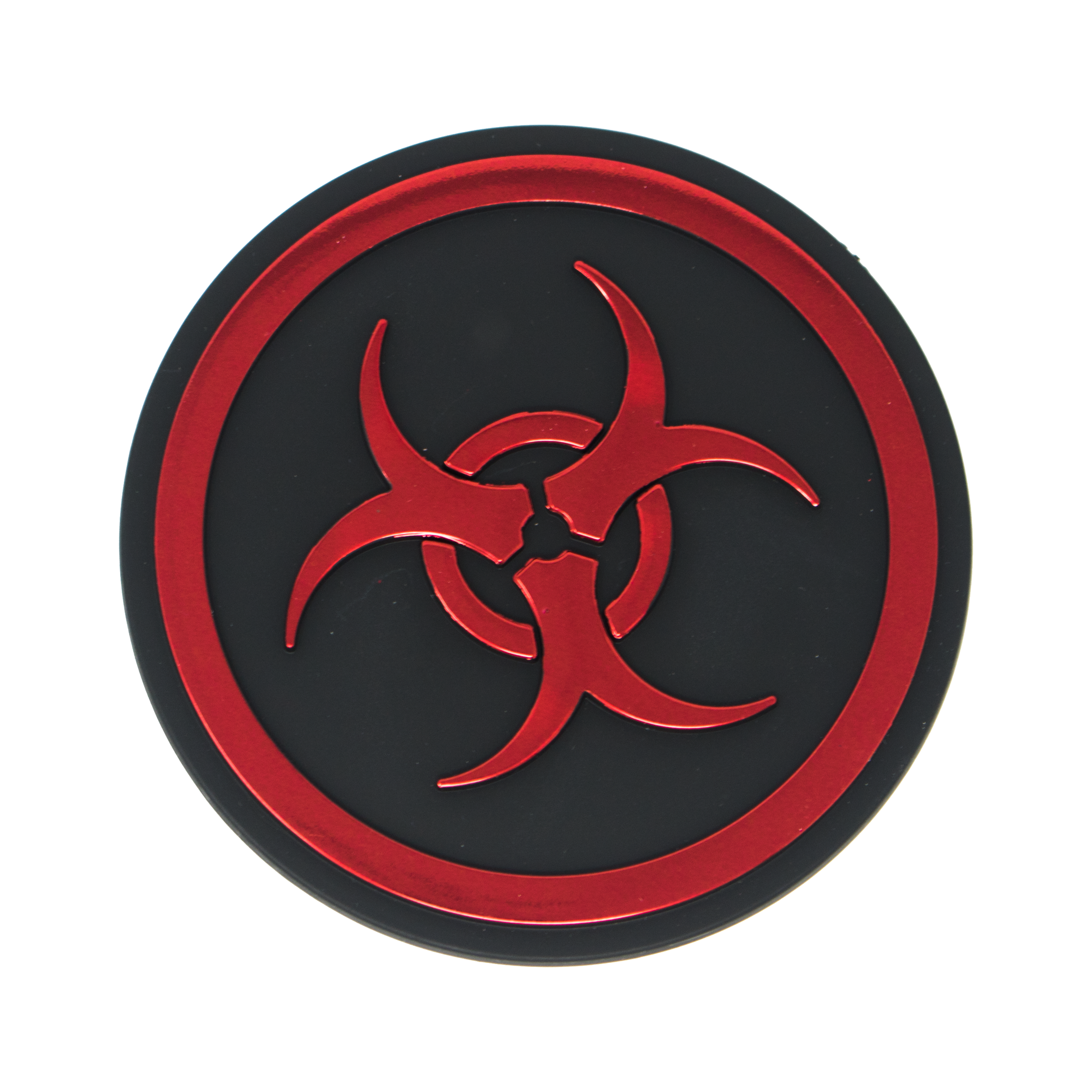 biohazard symbol red