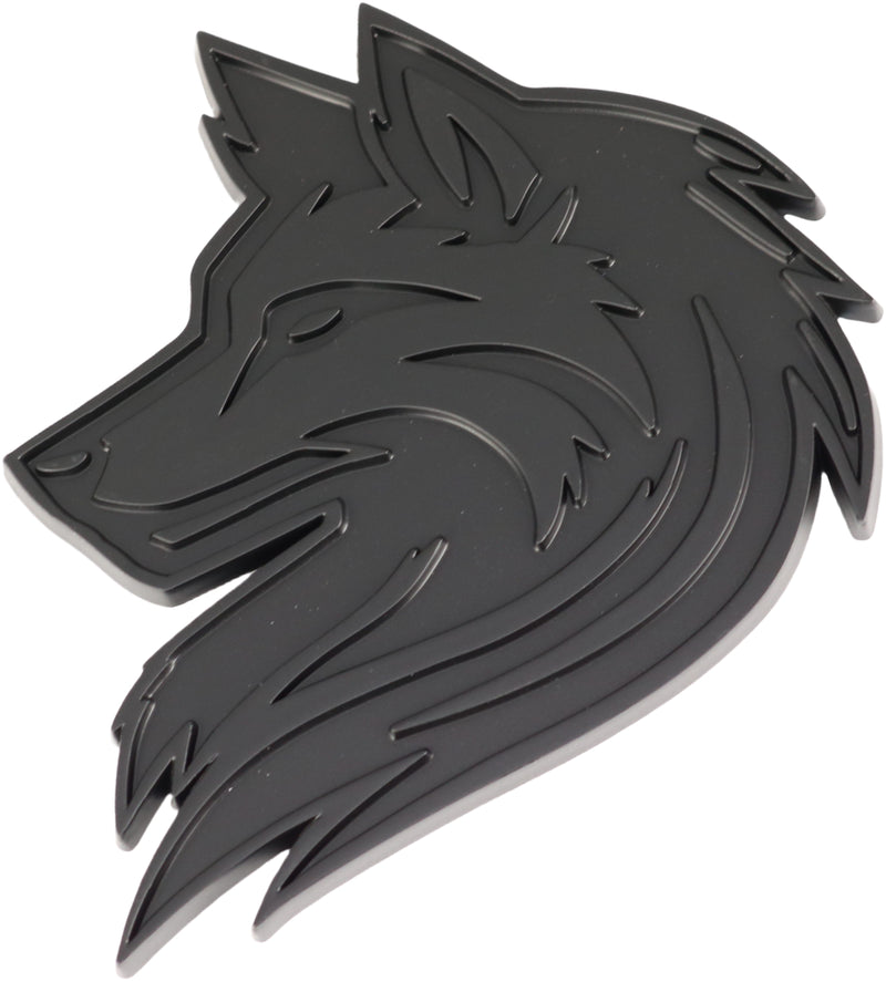 Wolf Emblem - Left and Right - Matte Black