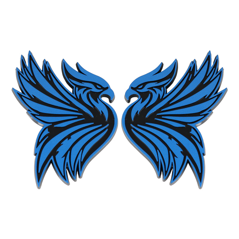 Phoenix Emblem - Left and Right - Blue