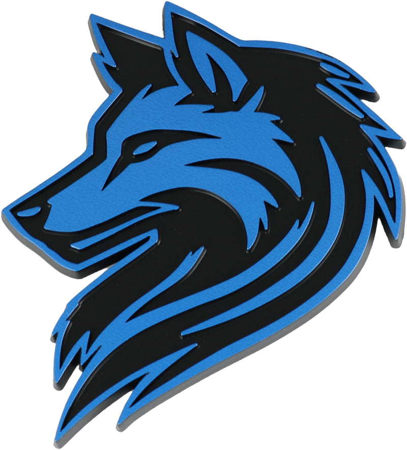 Wolf Emblem - Left and Right - Blue