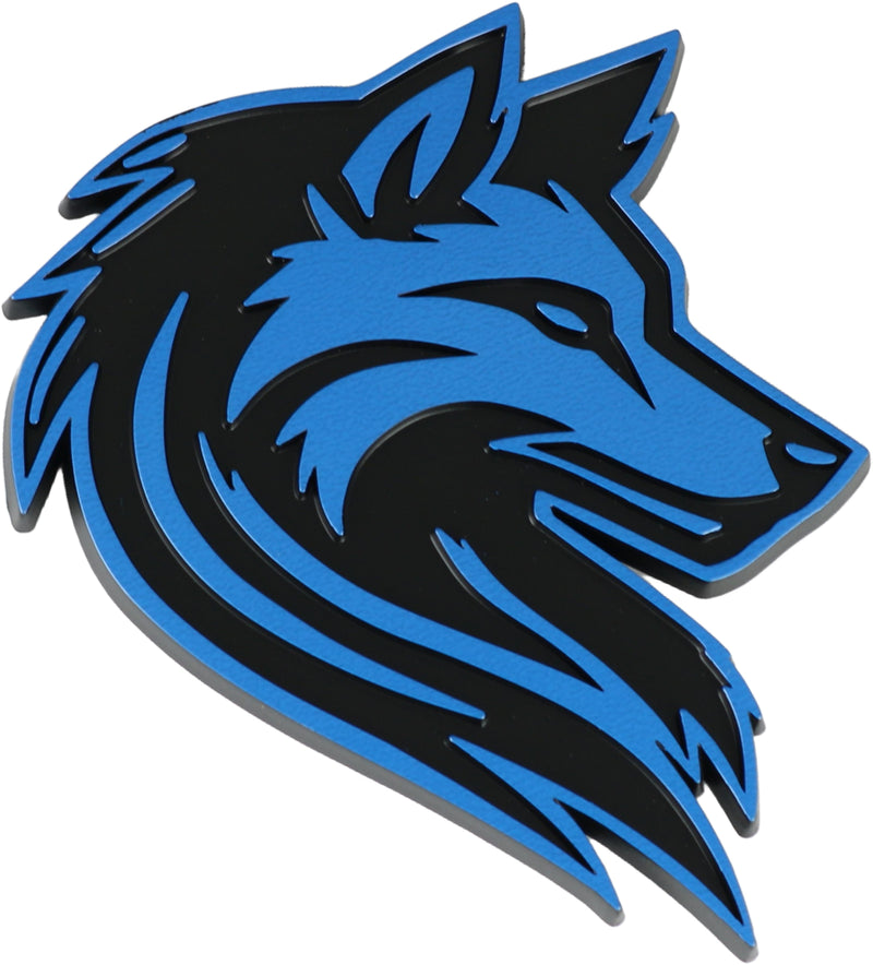 Wolf Emblem - Left and Right - Blue