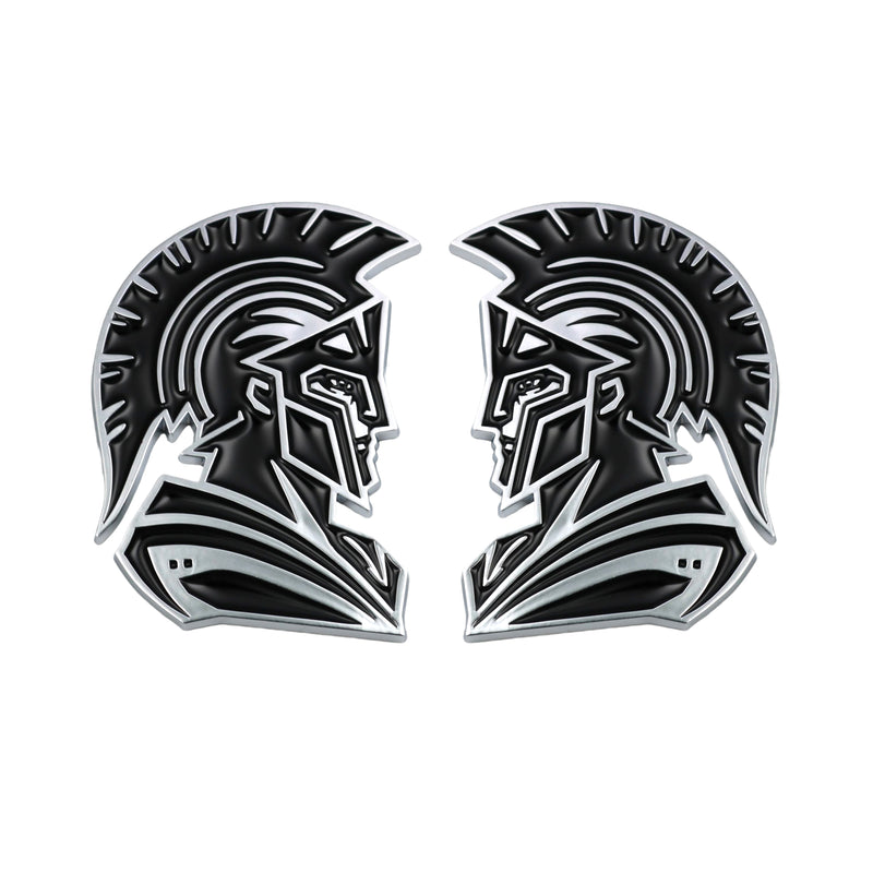 Spartan Emblem - Left and Right - Chrome