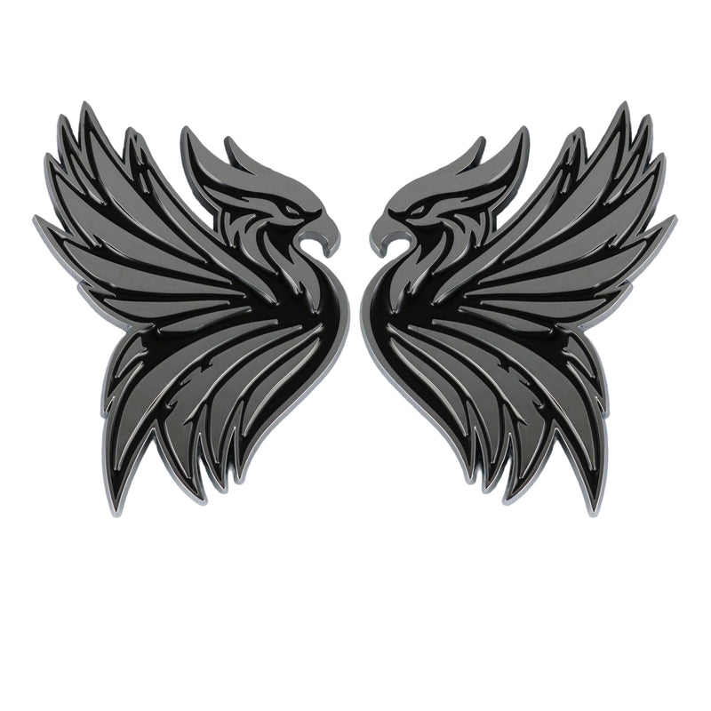 Phoenix Emblem - Left and Right - Chrome