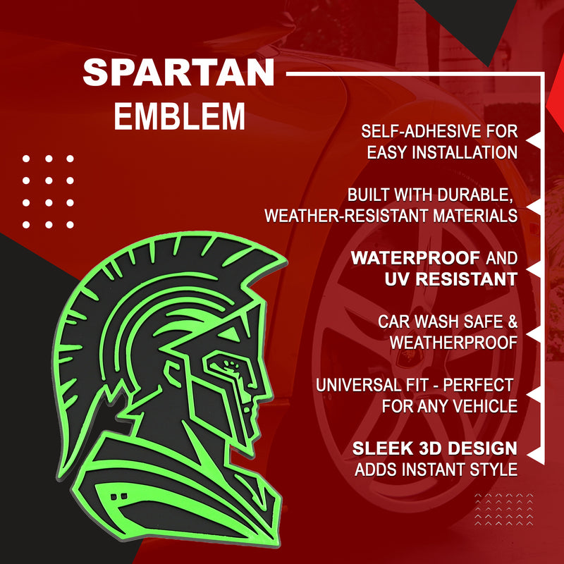 Spartan Emblem - Left and Right - Green