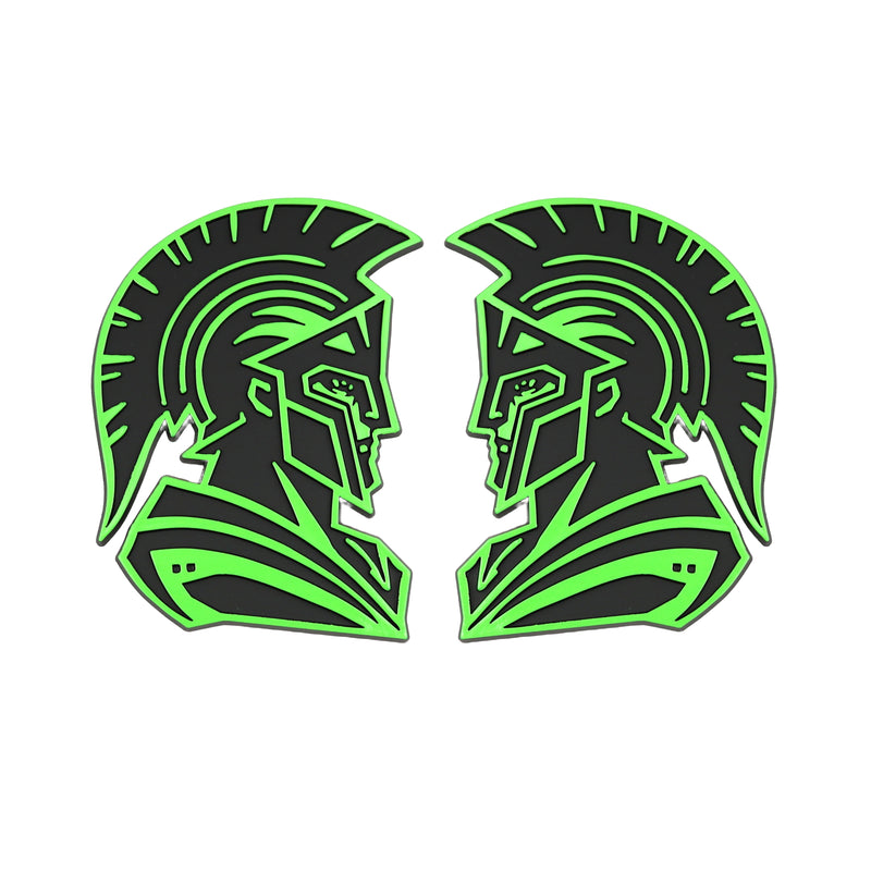 Spartan Emblem - Left and Right - Green