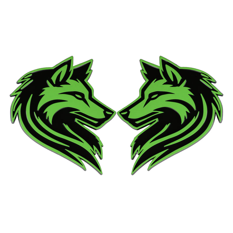 Wolf Emblem - Left and Right - Green