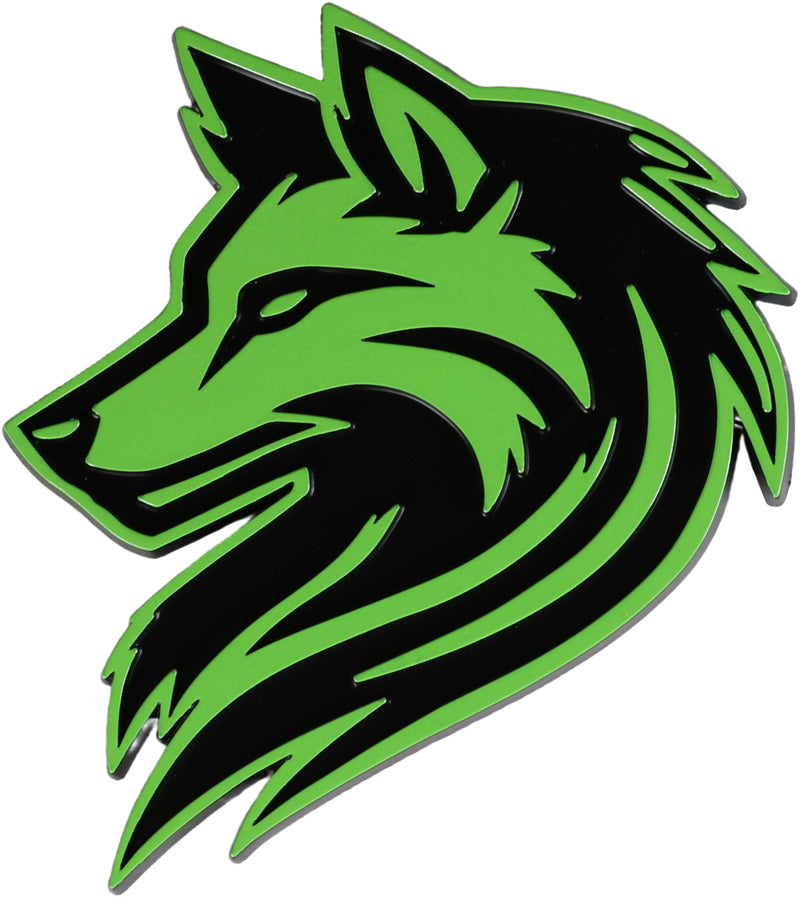 Wolf Emblem - Left and Right - Green