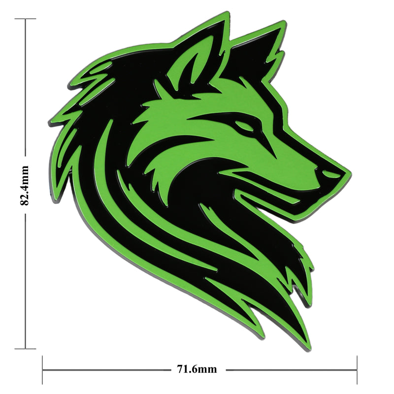 Wolf Emblem - Left and Right - Green