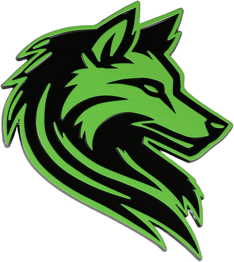 Wolf Emblem - Left and Right - Green