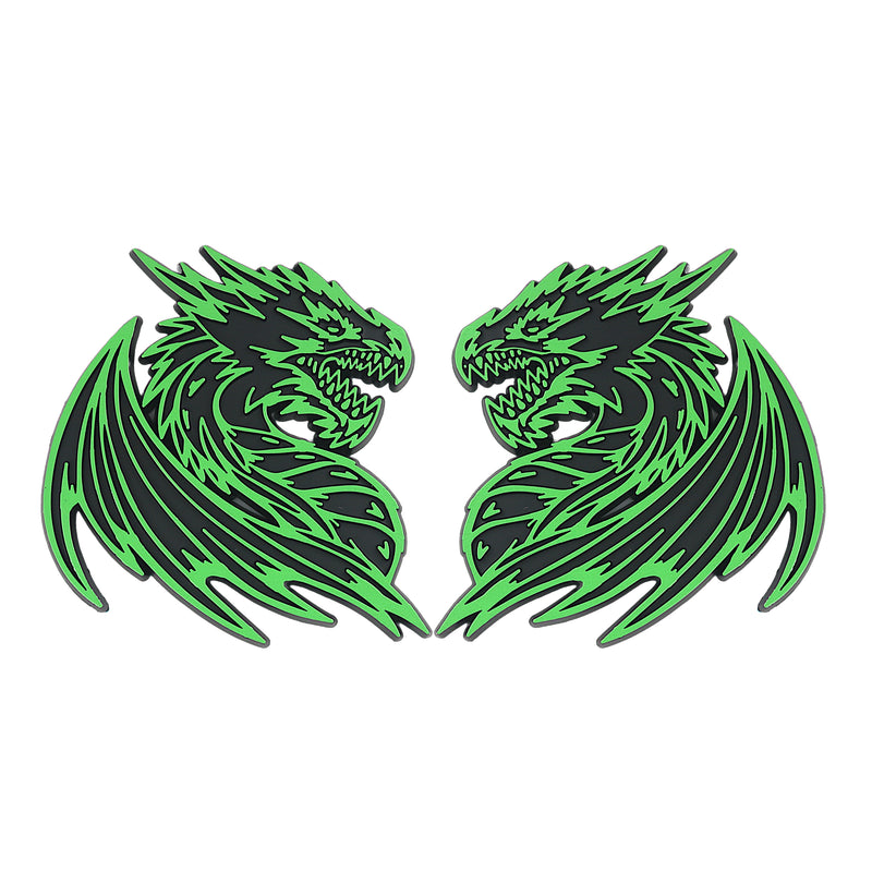 Dragon Emblem - Left and Right - Green