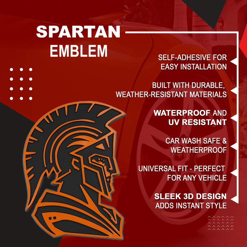 Spartan Emblem - Left and Right - Orange