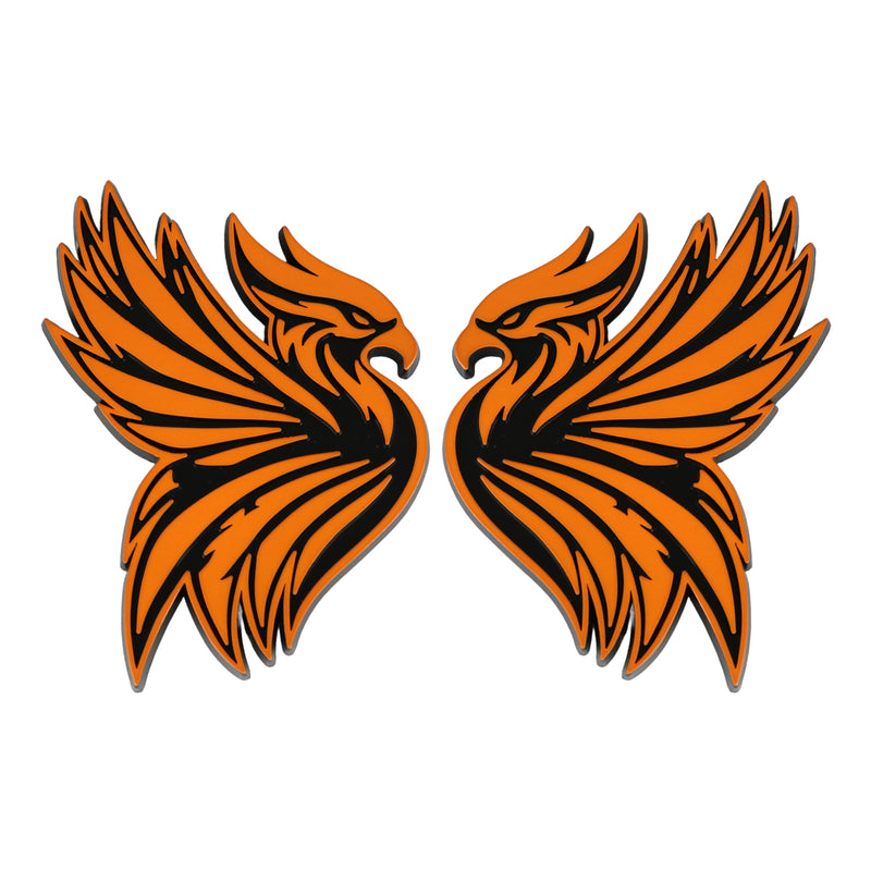 Phoenix Emblem - Left and Right - Orange