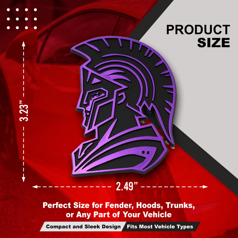 Spartan Emblem - Left and Right - Purple