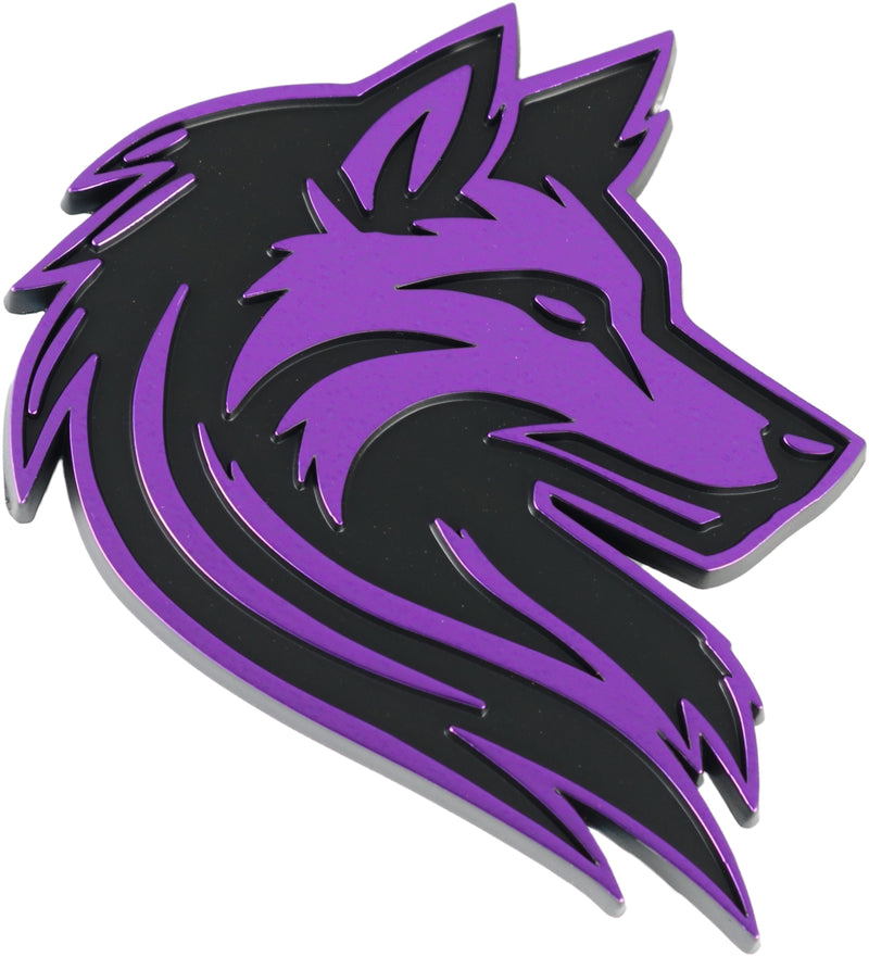 Wolf Emblem - Left and Right - Purple