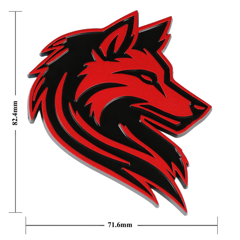 Wolf Emblem - Left and Right - Red