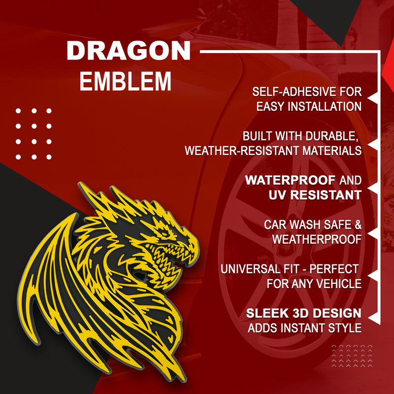 Dragon Emblem - Left and Right - Yellow