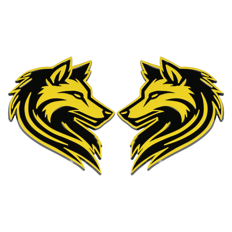 Wolf Emblem - Left and Right - Yellow