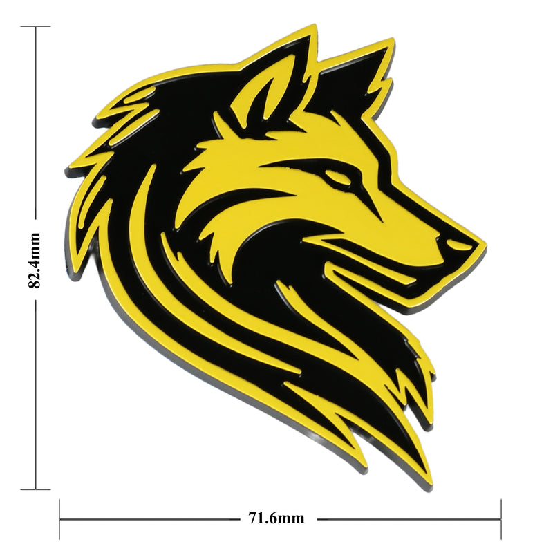 Wolf Emblem - Left and Right - Yellow