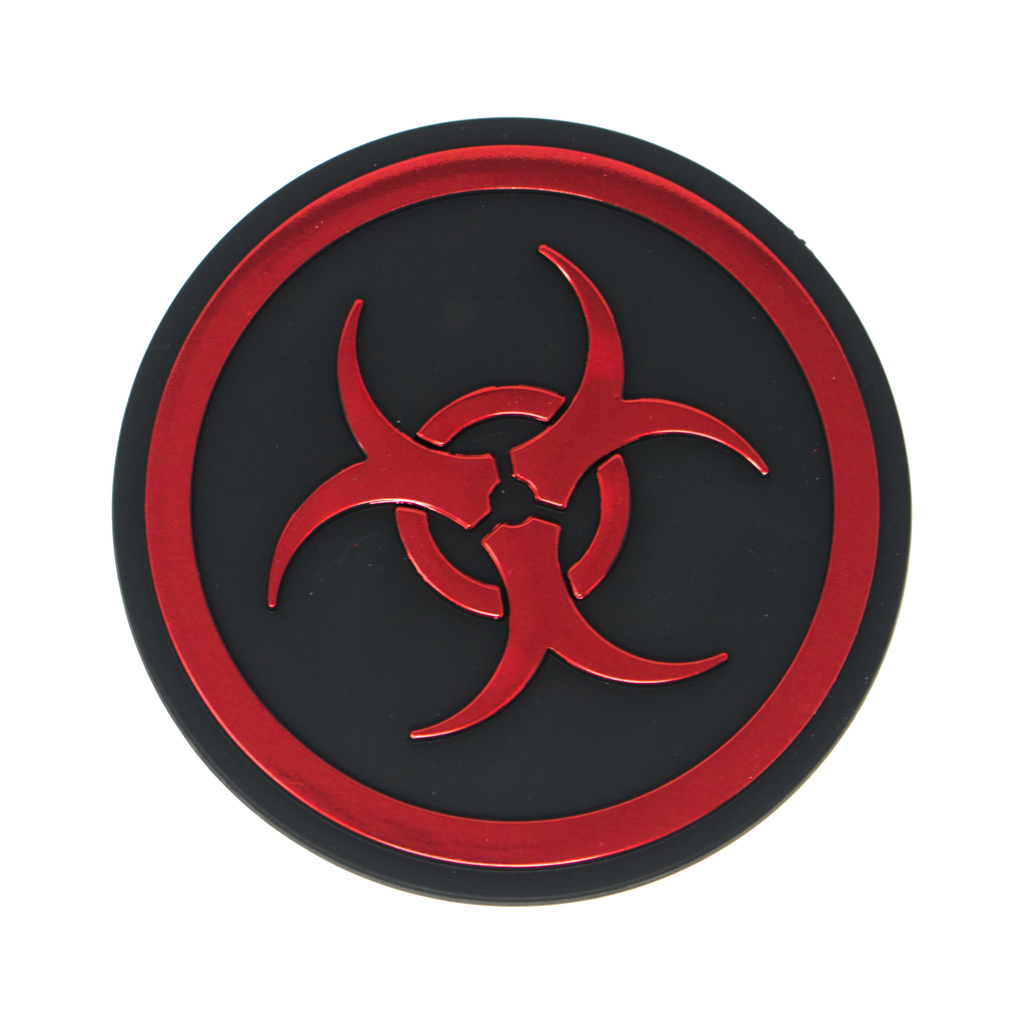 red biohazard logo